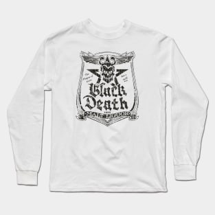 Black Death Malt Liquor 70s Black - VINTAGE RETRO STYLE Long Sleeve T-Shirt